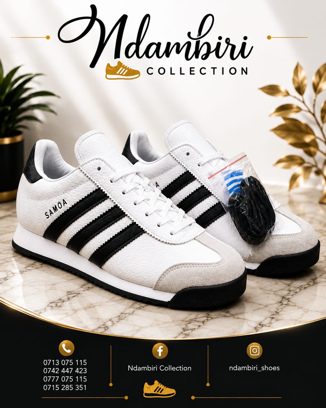 Adidas Samoa Leather Sneakers