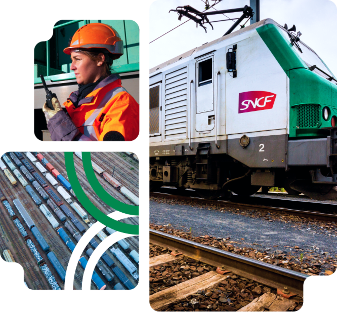 train de marchandises et personnel RLE