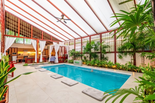 Pool Villa 7 - Private Indoor Pool and Pond at Uva Blue Villas Puerto Viejo