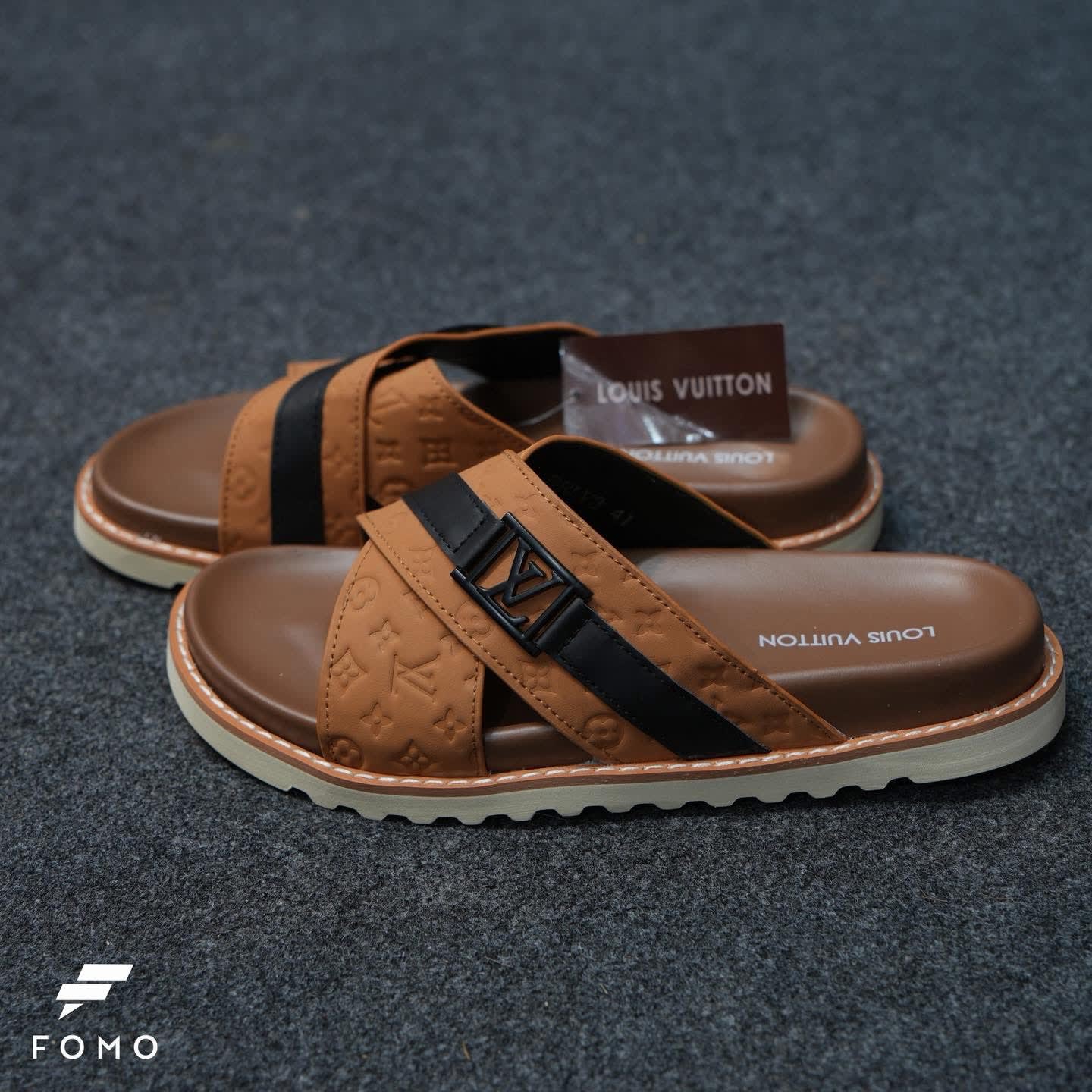LV Cross Belt Slide Brown thumbnail 3