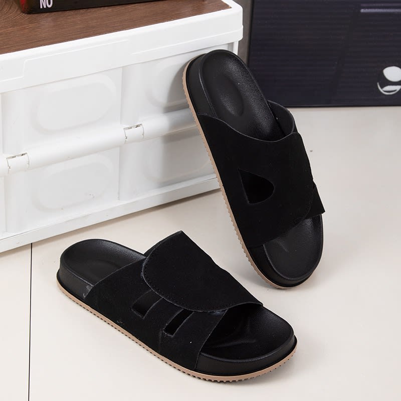 Three Belt Slide Black