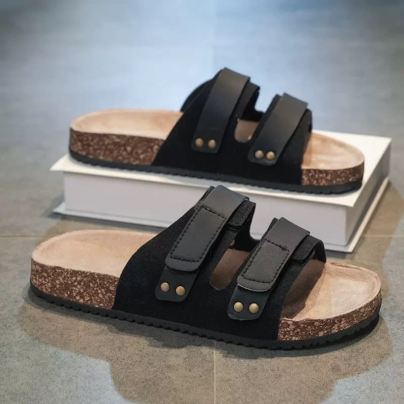 Two Belt Adjustable Slide Black