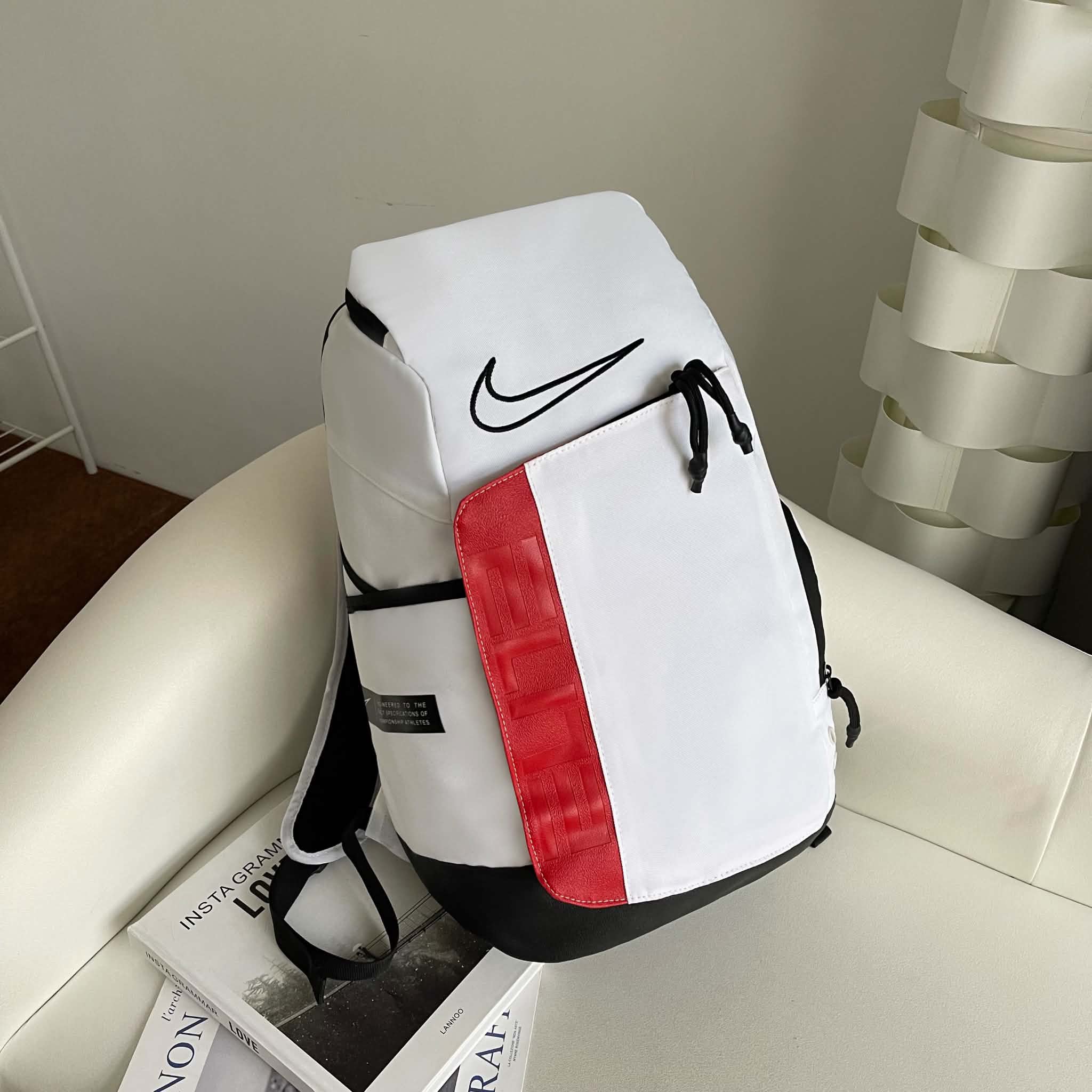 Nike Elite Backpack White thumbnail 1
