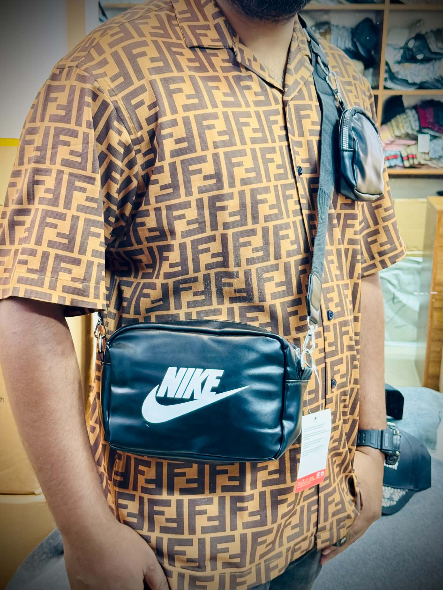 Nike Side Bag - Black thumbnail 1
