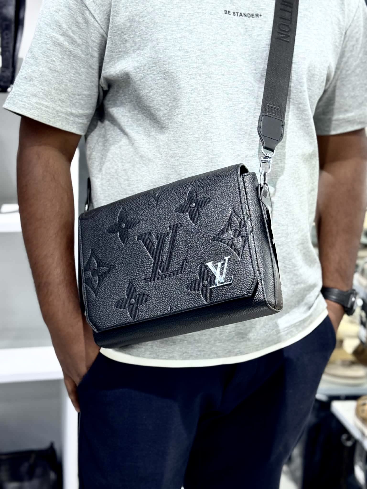 LV Premium Side Bag - Black