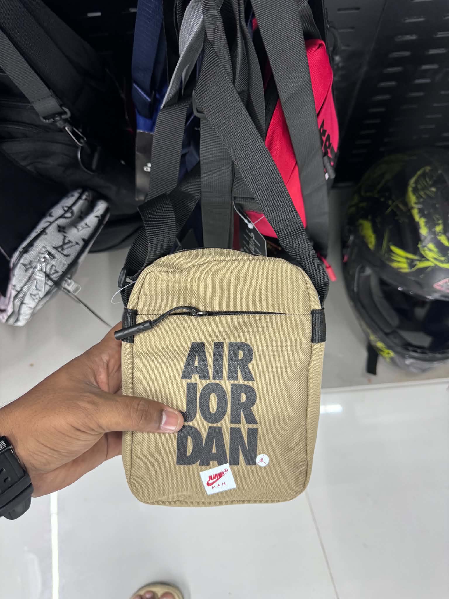 Jordan Mini Side Bag - khaki thumbnail 1