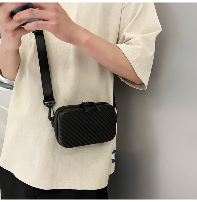 Waterproof Box Type Side Bag - Black  thumbnail 1