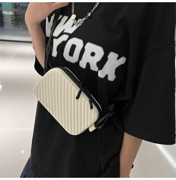 Waterproof Box Type Side Bag - White thumbnail 1