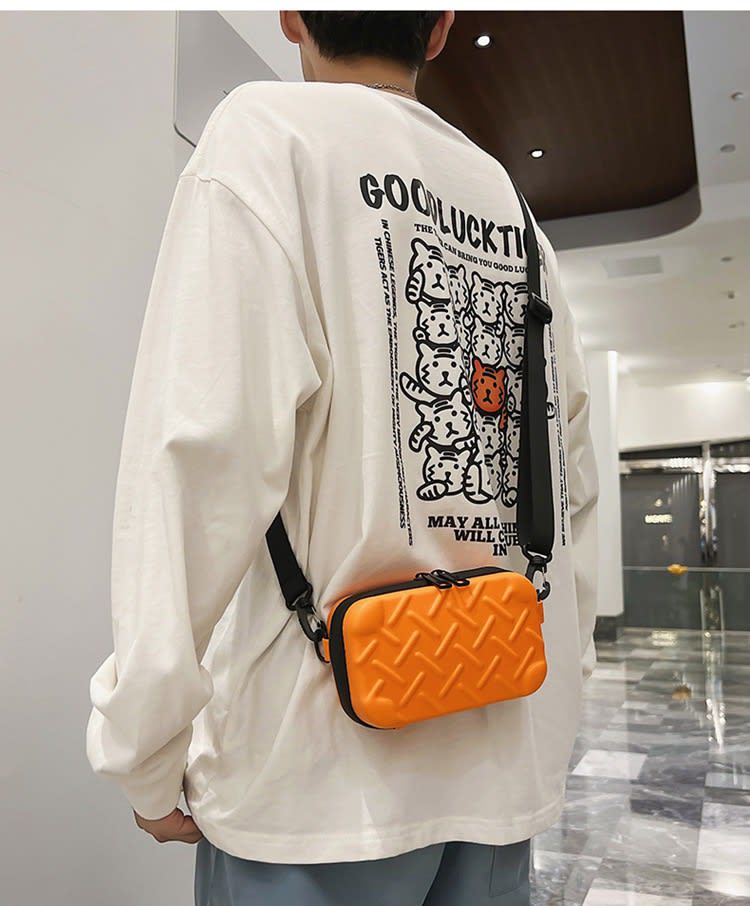 Waterproof Box Type Side Bag - Orange
