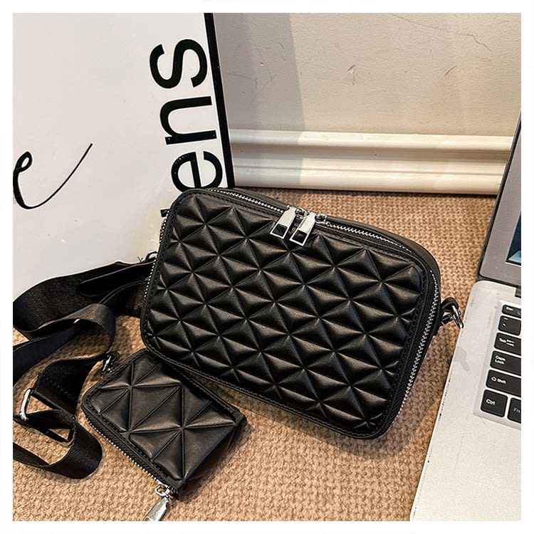 Premium Box Type Side Bag - Black