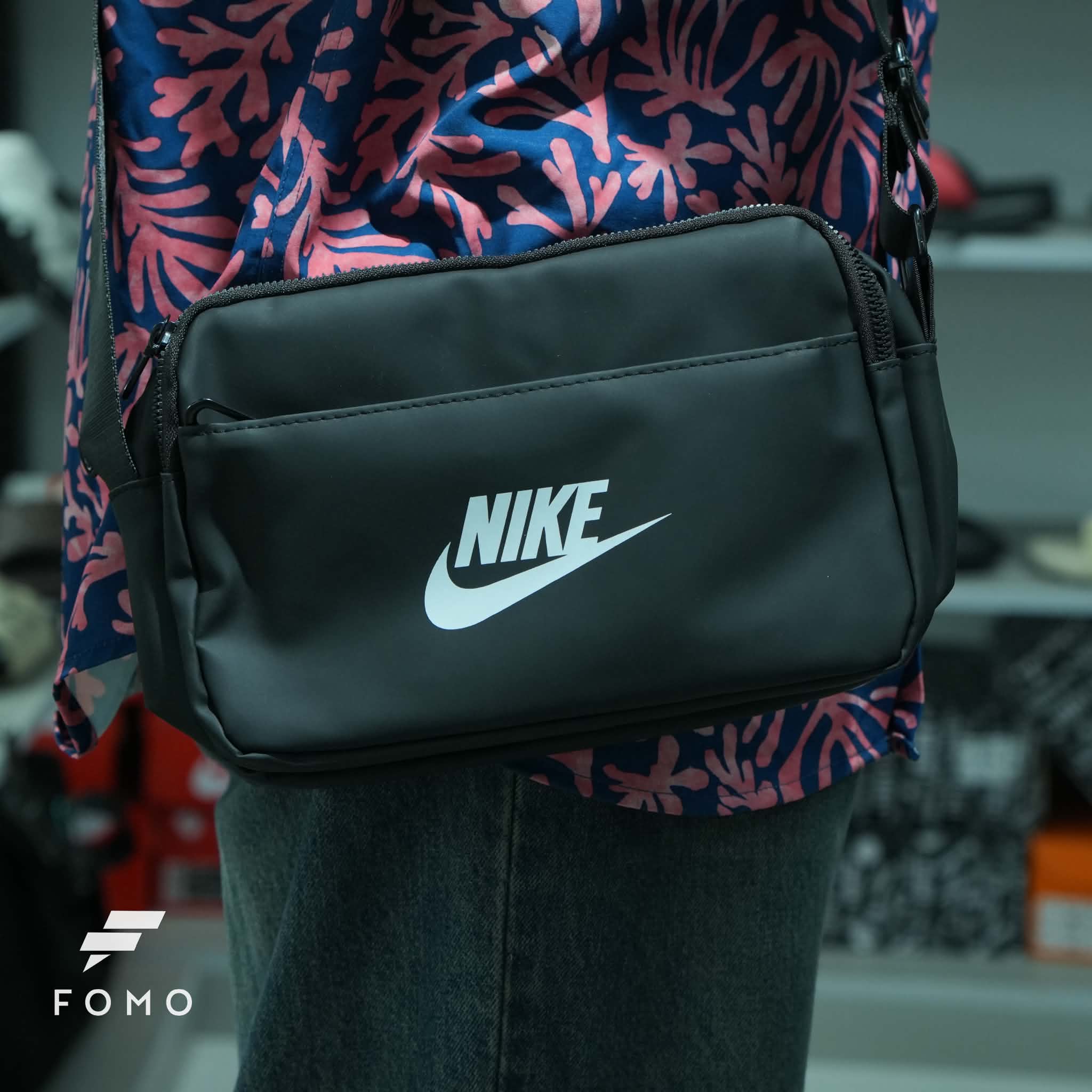 Nike Body Waterproof Side Bag - Black/White thumbnail 1