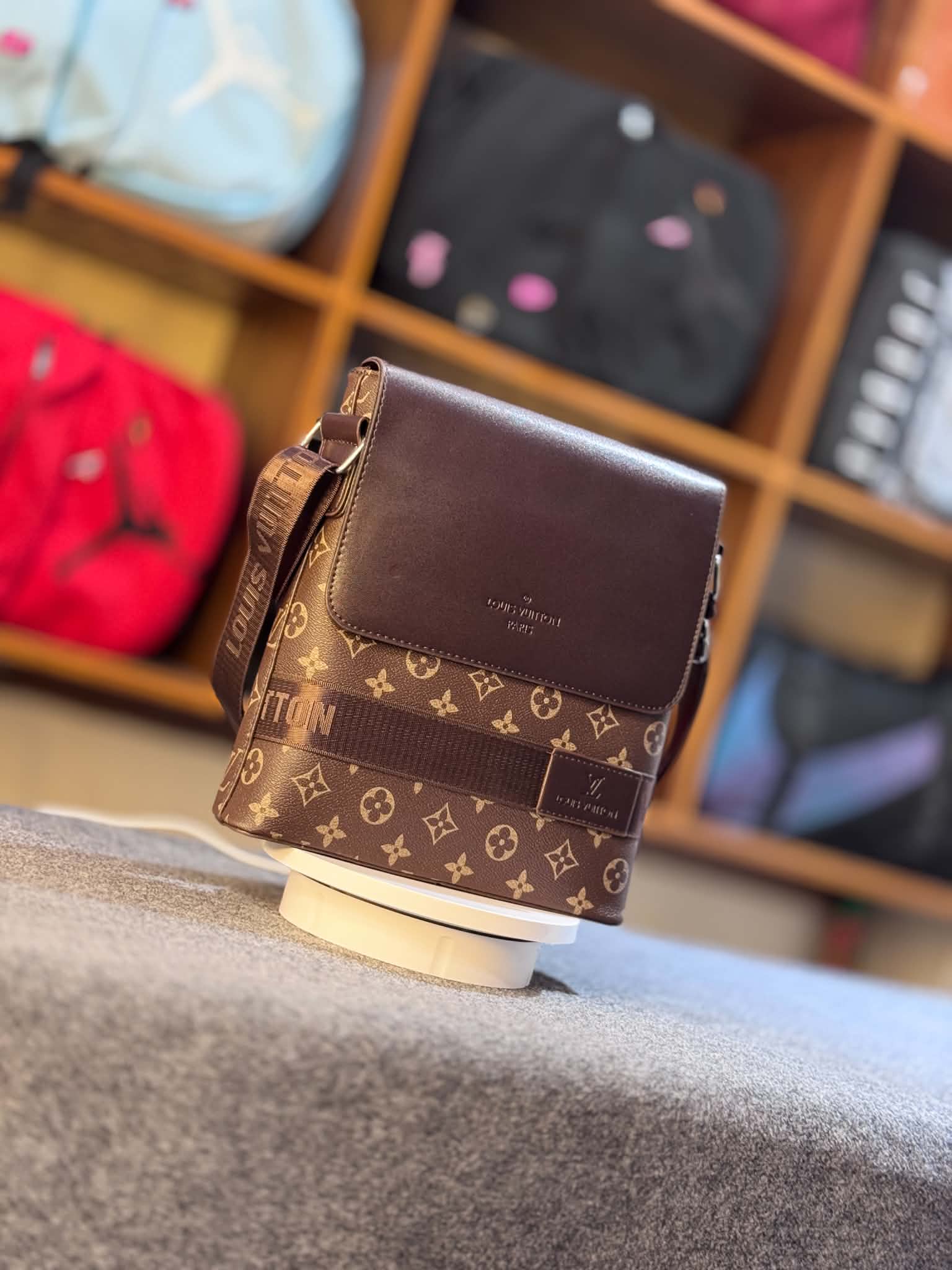 LV Side Bag - Chocolate  thumbnail 1