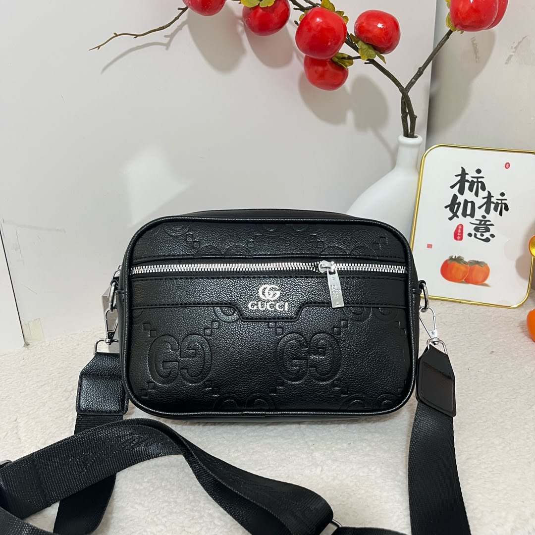 Gucci PU Side Bag - Black thumbnail 1