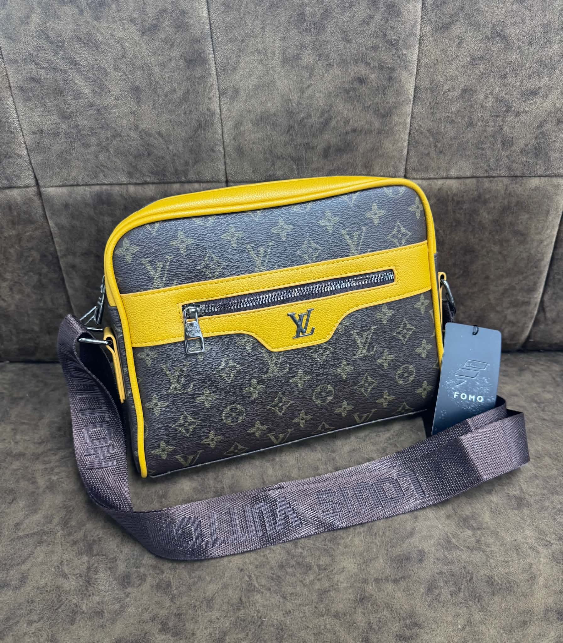 LV Large Side Bag- Brown/Yellow thumbnail 1