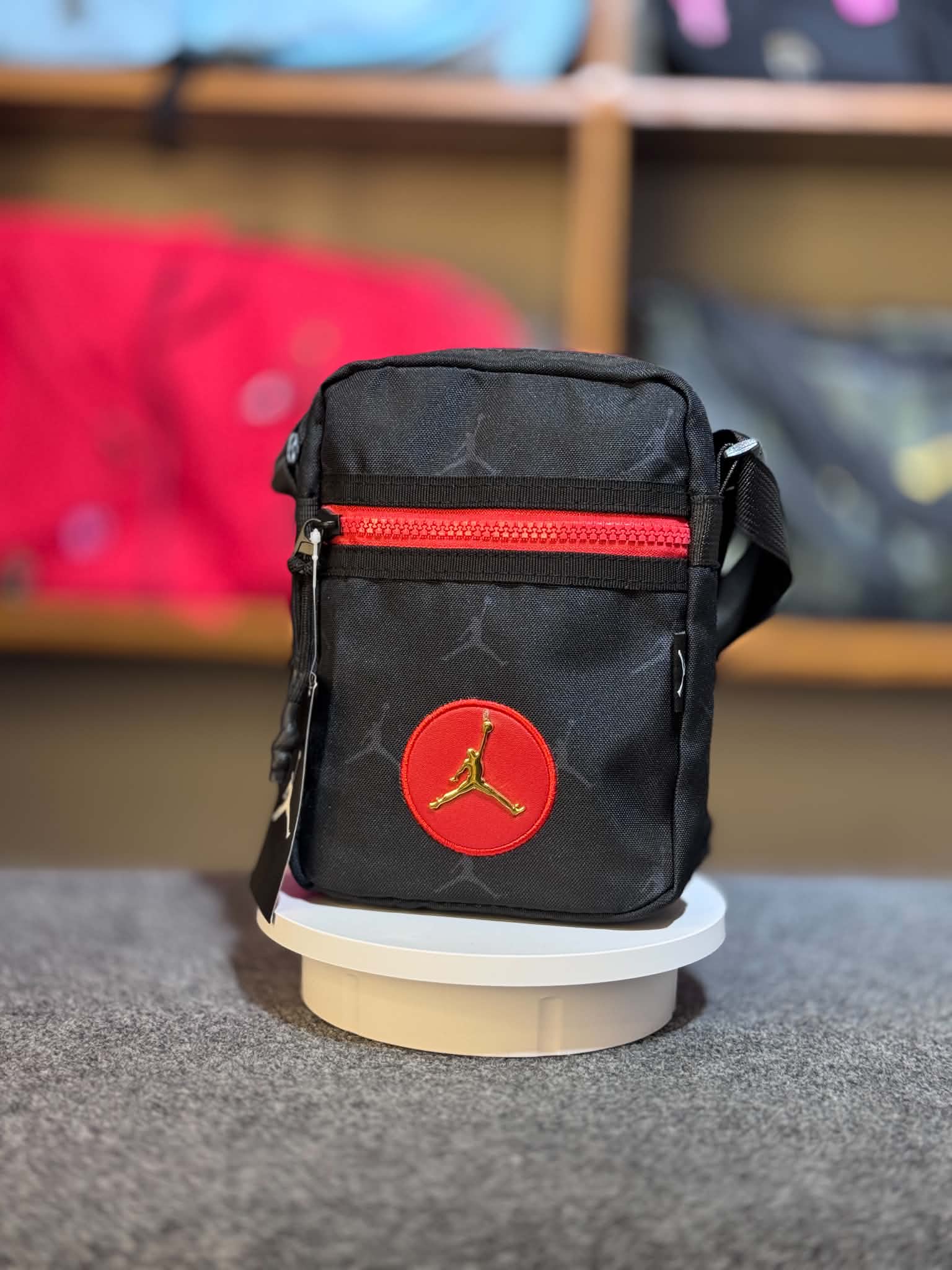 Jordan Side Bag - Black/Red thumbnail 1