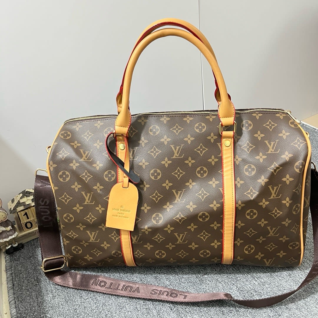LV Luxury Travel Bag - brown thumbnail 1