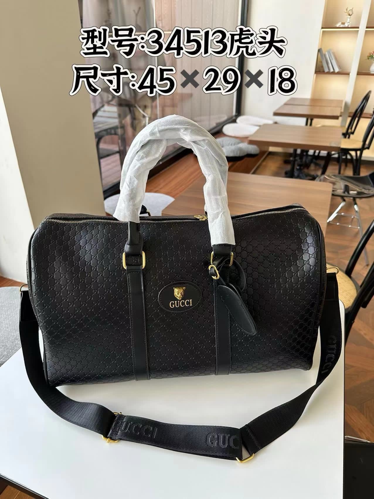 Gucci Luxury Travel Bag - Black thumbnail 1