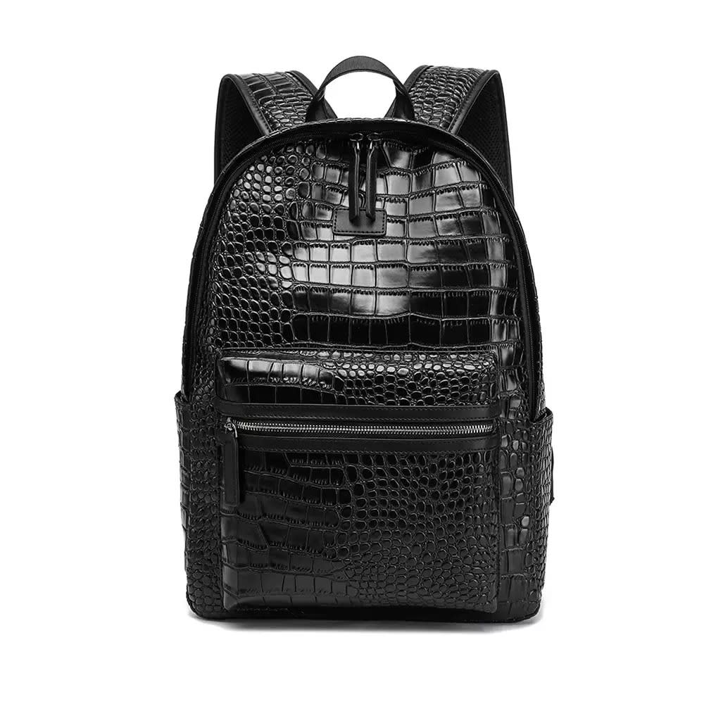 Crocodile Leather Shape Backpack 