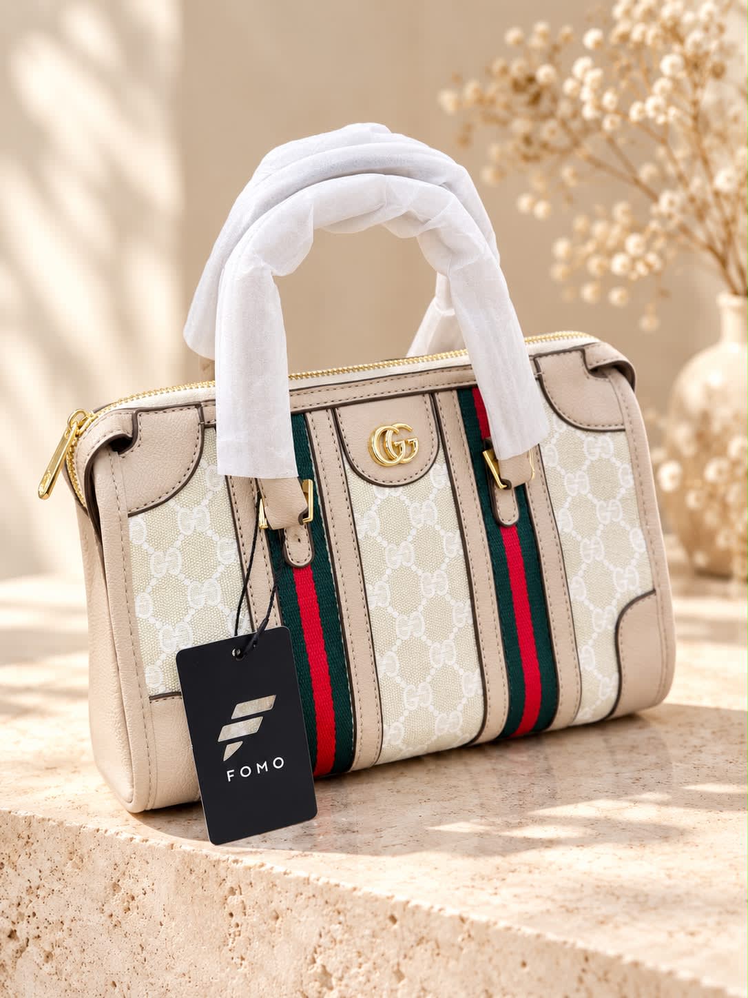 Gucci Vanity Bag For Women - White/Brown