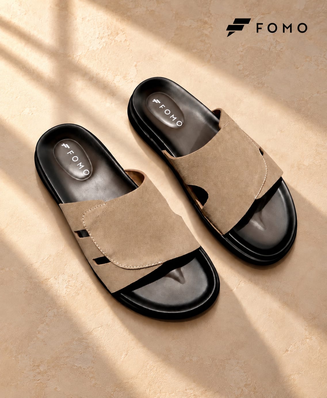 Fomo Premium Retro Slide - Beige