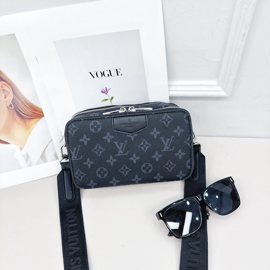 Luxury Monogram Pattern Multi-Pocket Crossbody & Sling Bag thumbnail 2