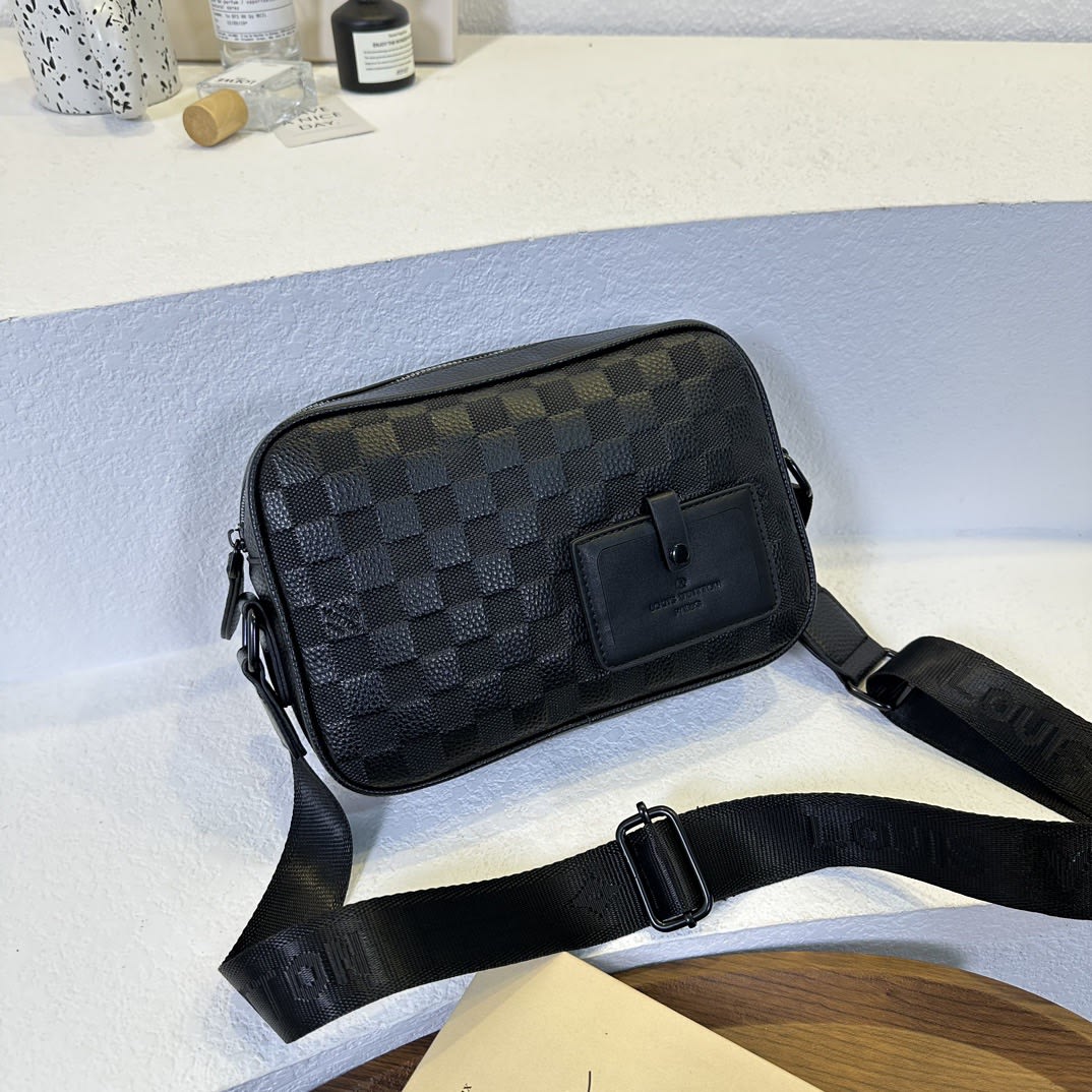 Monogram Crossbody Messenger Bag with Adjustable Strap thumbnail 2
