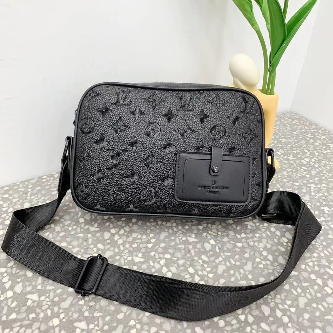 Monogram Crossbody Messenger Bag with Adjustable Strap thumbnail 3