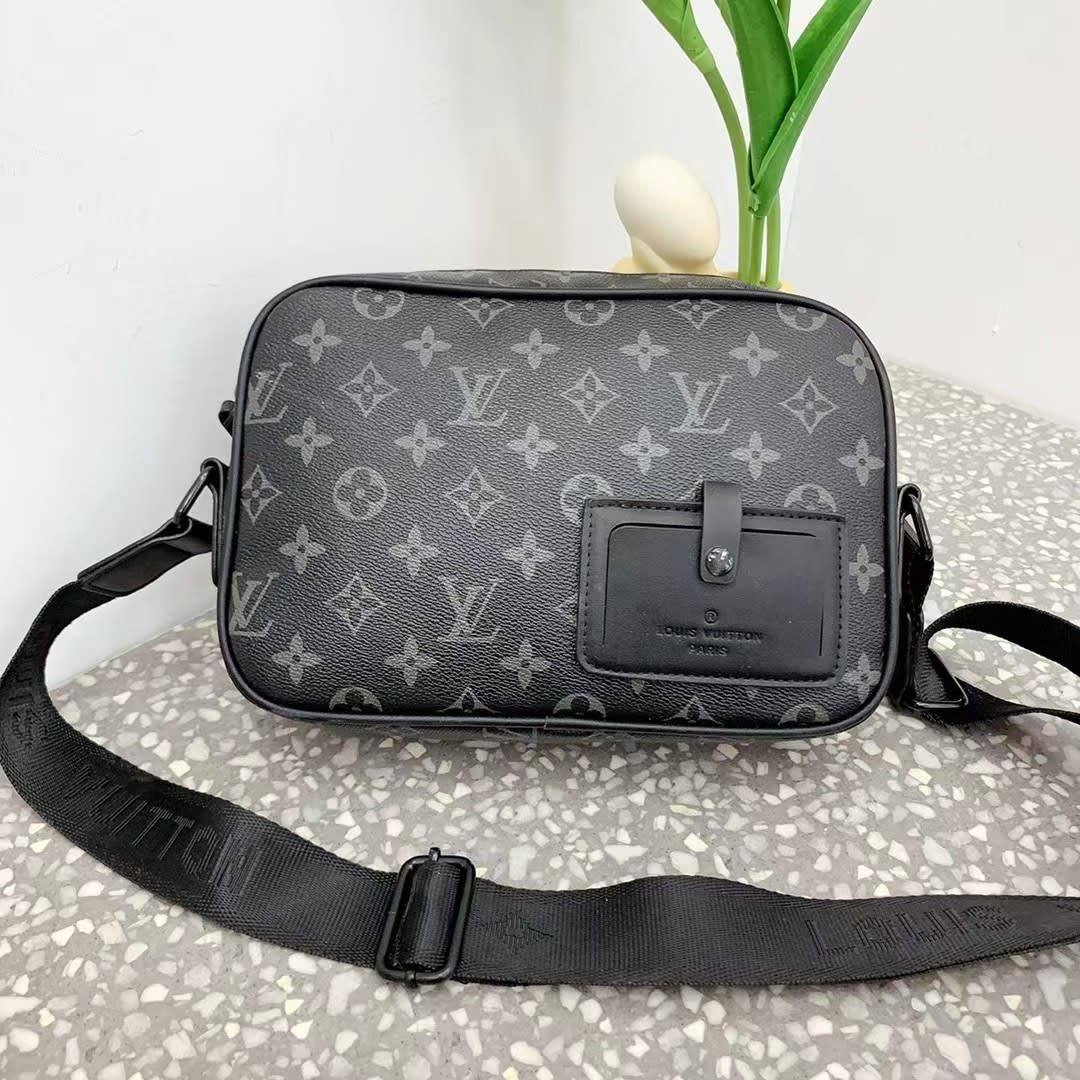 Monogram Crossbody Messenger Bag with Adjustable Strap thumbnail 4