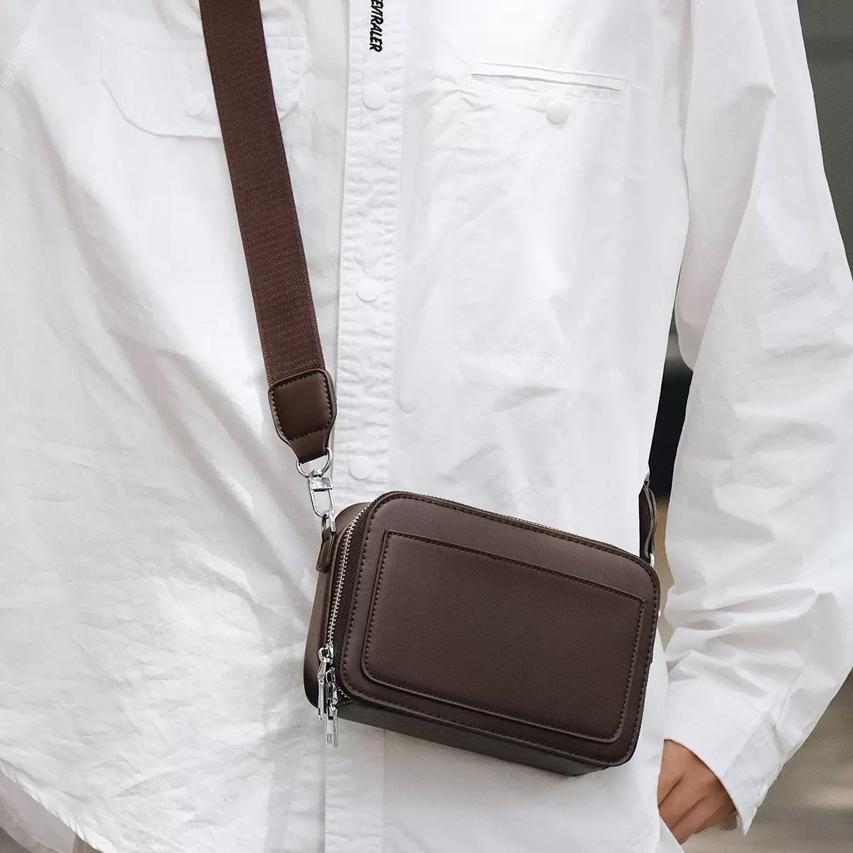 Unisex Korean Mini Crossbody Bag thumbnail 4
