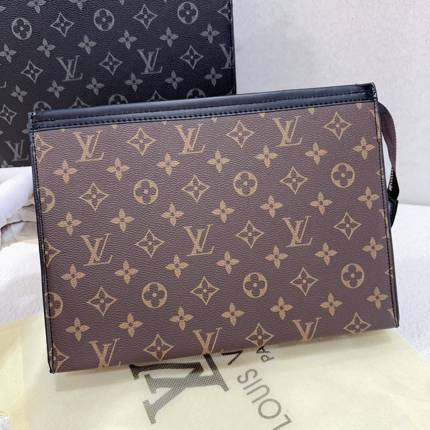 Premium Monogram Clutch Bag | Elegant & Timeless thumbnail 2