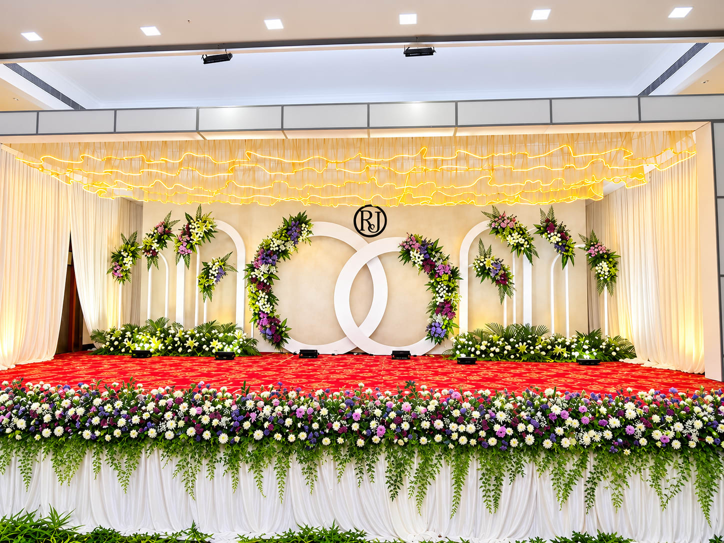 Luxurious FloralStage — Royal Decor reception styling in Thanjavur