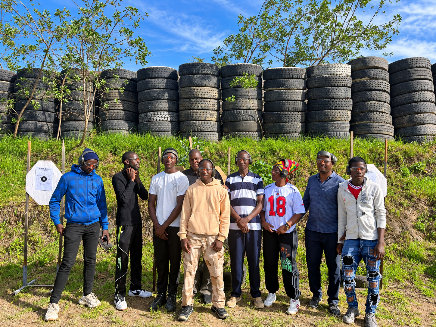 CCB trainees participating in an outdoor training activity