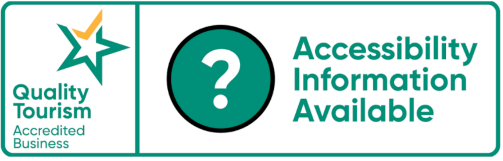 Quality Tourism Accredited Business – Accessibility Information Available