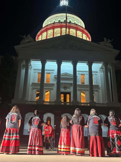 MMIP Vigil Intertribal Bird Singers
