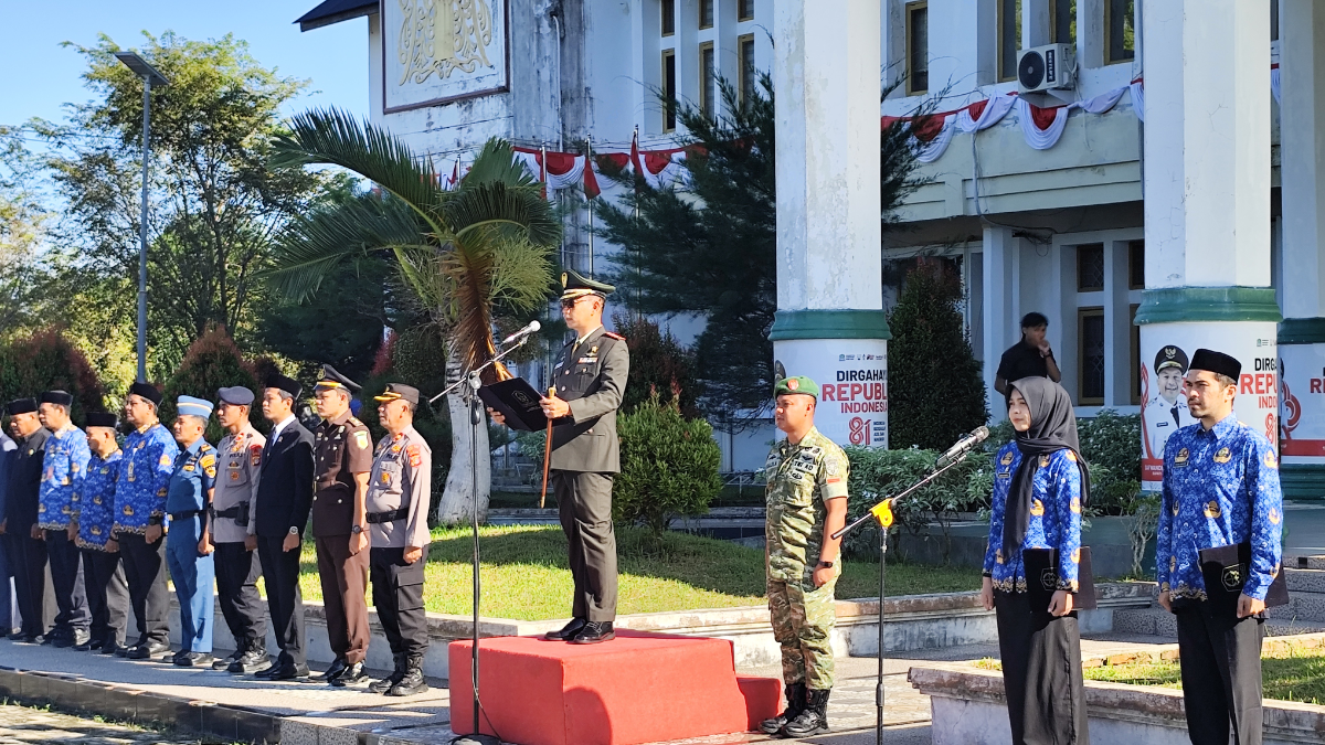 Pemerintah Kabupaten Aceh Jaya melaksanakan upacara peringatan Hari Kesaktian Pancasila Tahun 2026 di halaman Kantor Bupati Aceh Jaya, Kamis (1/10/2026).