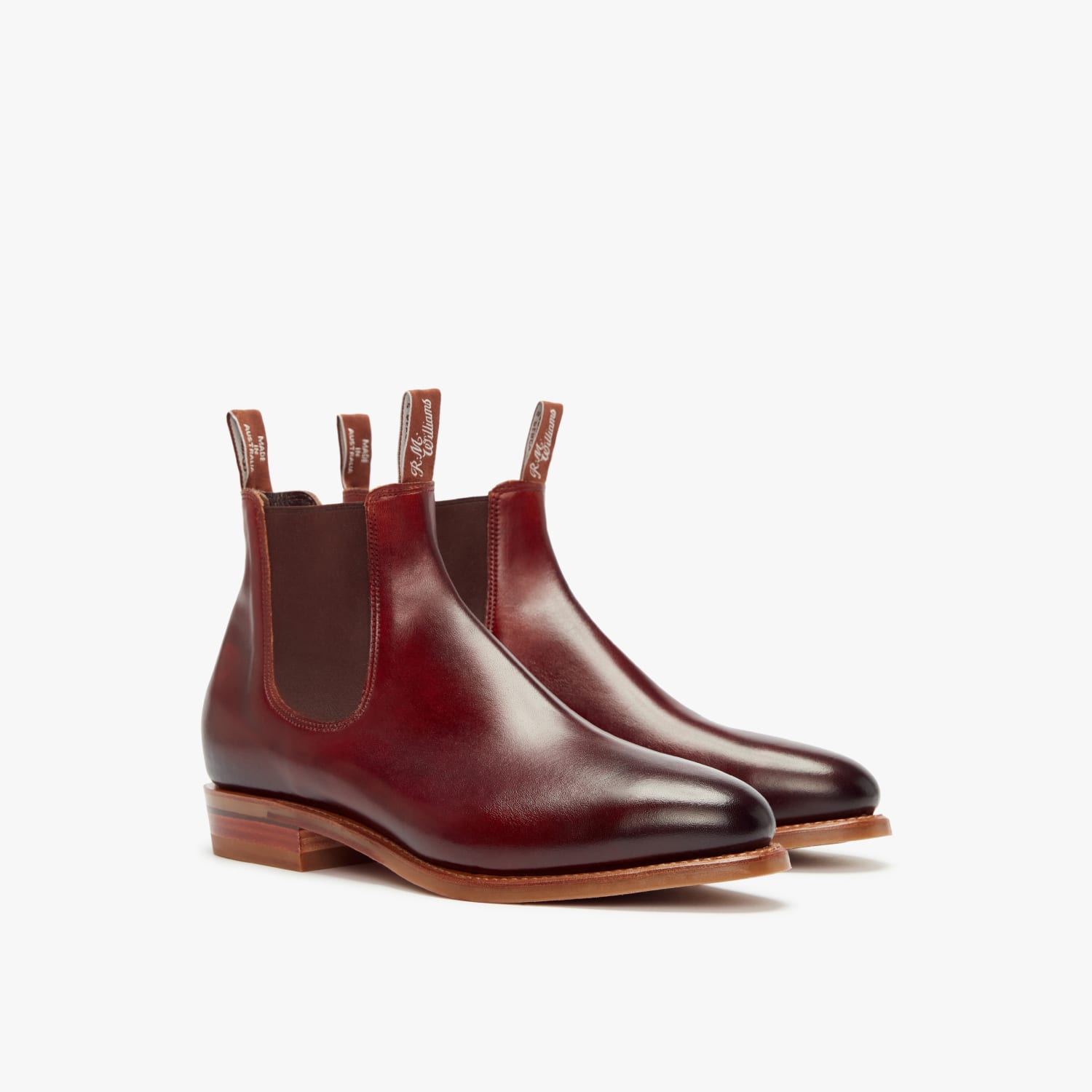 R. M. Williams Mens Chinchilla Boot in Burgundy