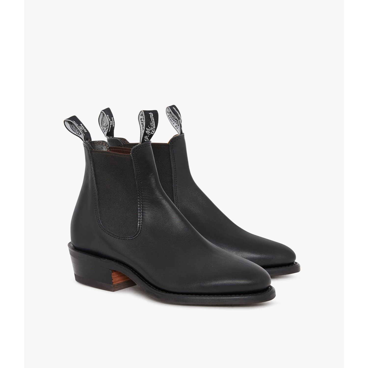 Rm williams black chelsea boots