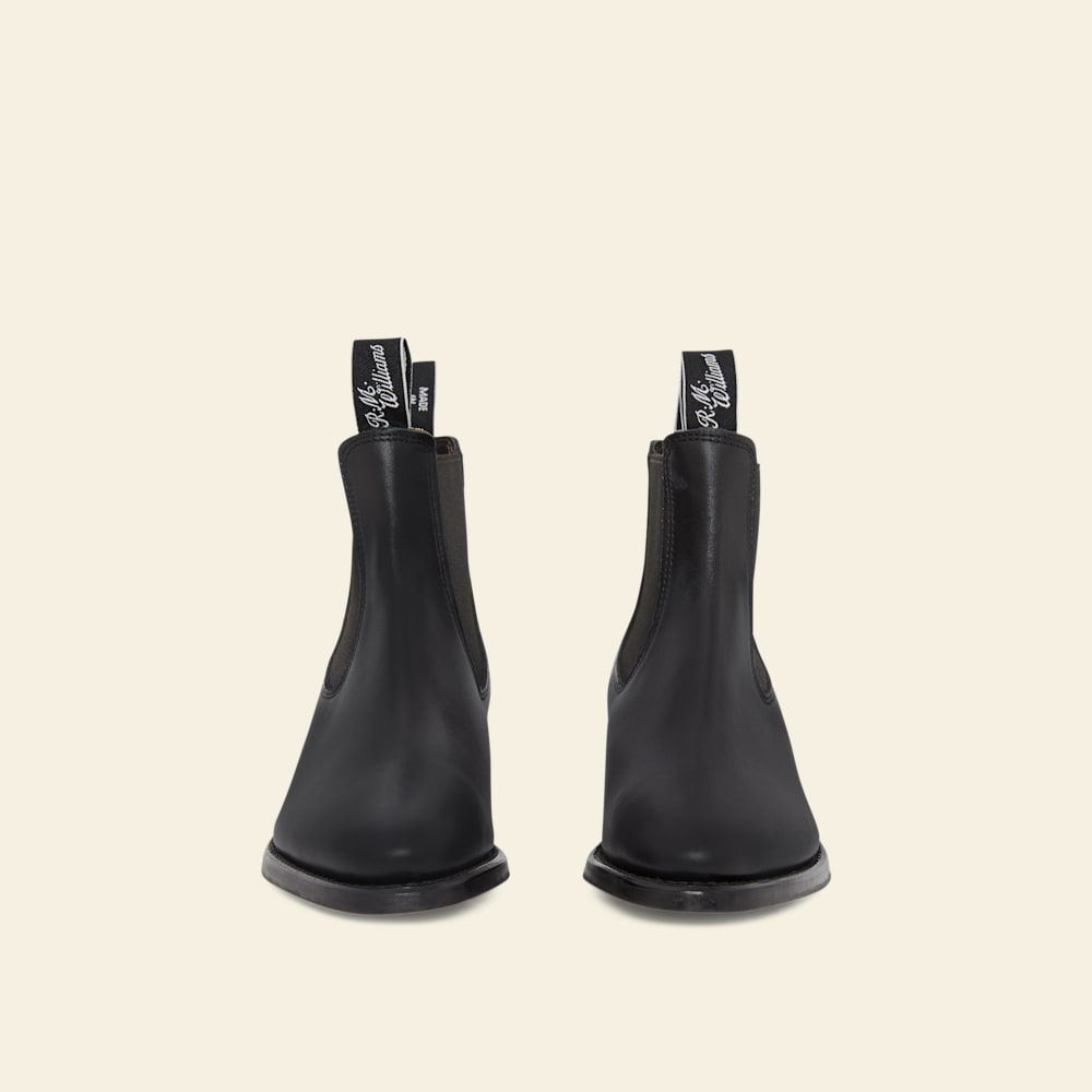 Black Comfort Lady Yearling Boots | R.M.Williams Chelsea Boots