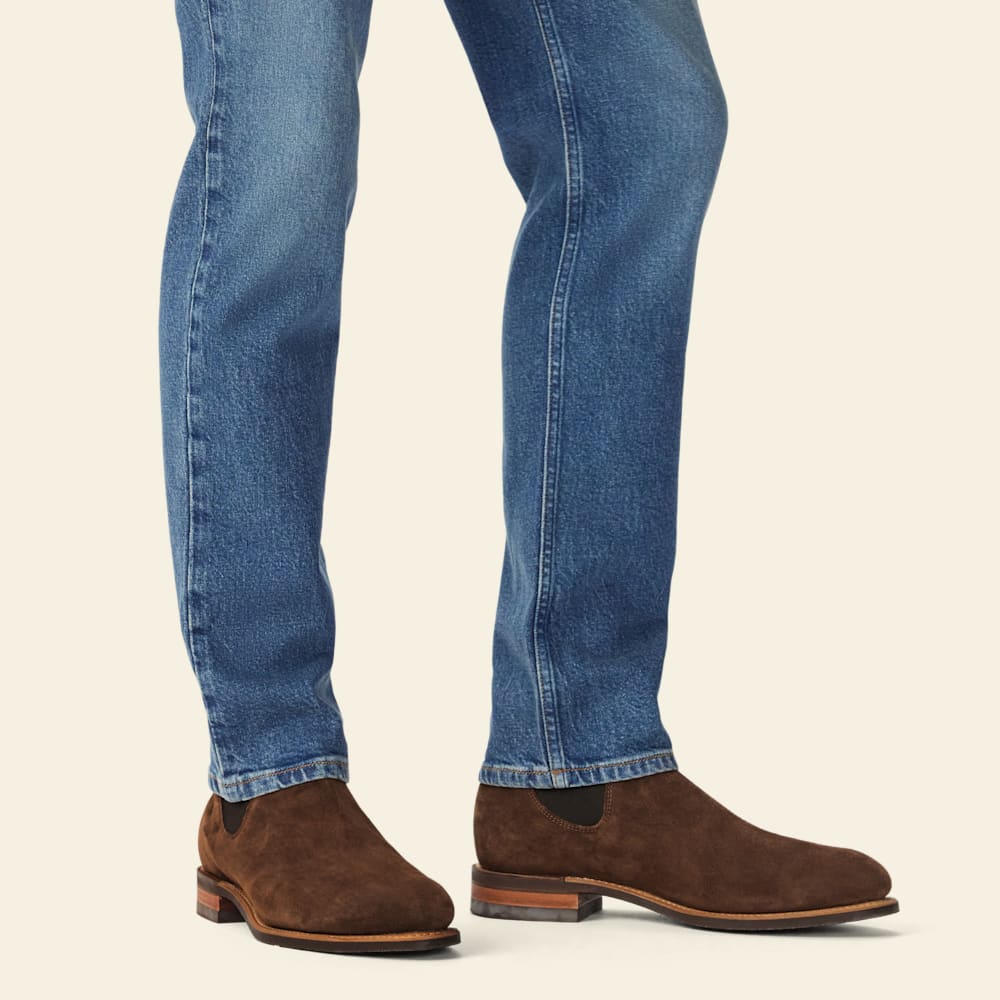 R.M.Williams Men's Turnout Suede Chelsea Boots - Brown - Size 6.5