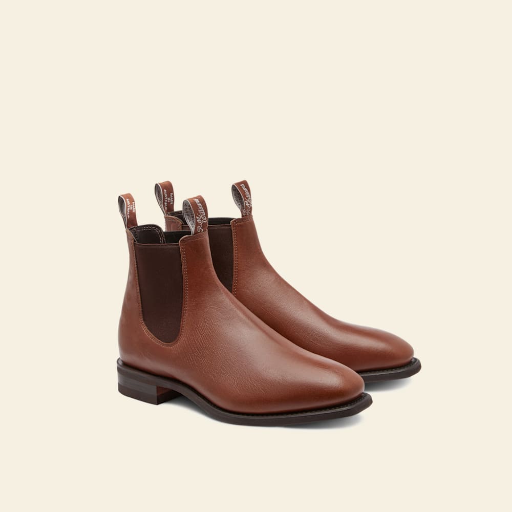 Tanbark Kangaroo Craftsman Boots Chelsea Boots