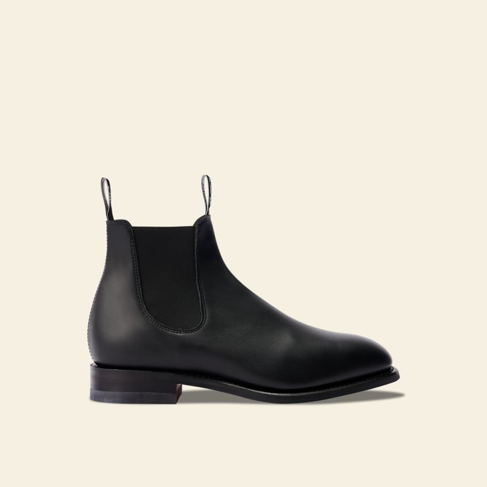 Black Dynamic Flex Craftsman Boots | R.M.Williams Chelsea Boots