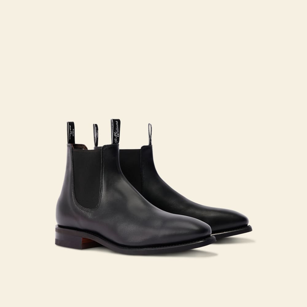 Black Comfort Craftsman boots | R.M.Williams Chelsea Boots | R.M.