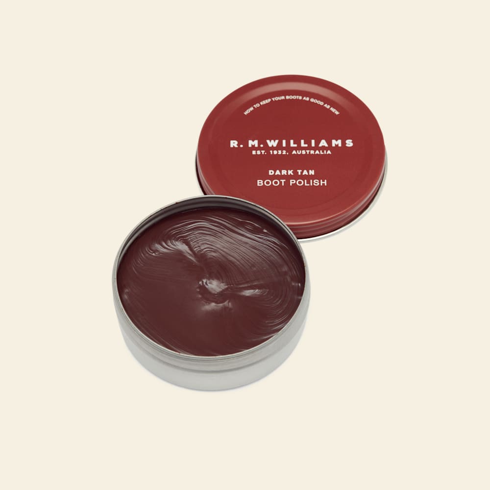 Dark Tan Stockman's Boot Polish Leather Care 1