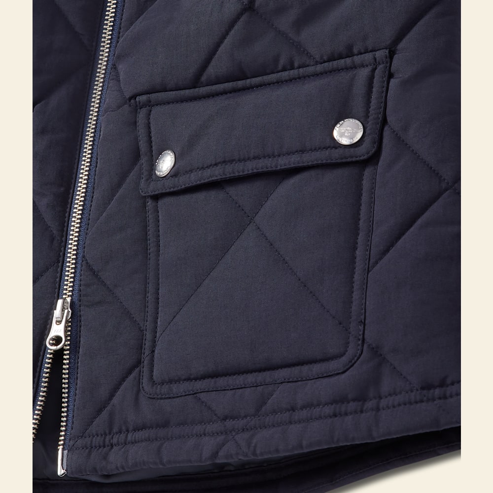 なっちゃん様 ウールナイロンリバーVEST Sugar Cane Down Vest with Leather Yoke Panel Men's Winter