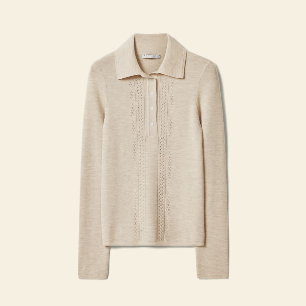Brighton merino collared knit | R.M.Williams® New Zealand