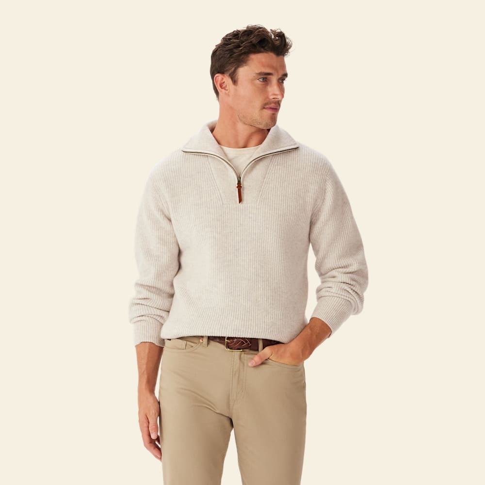 Linton 1/4 Zip Lambswool Knit | R.M.Williams® Denmark
