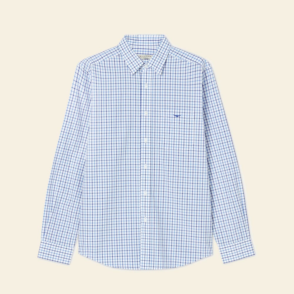 Pale Blue/White/Navy Collins Shirt Shirts