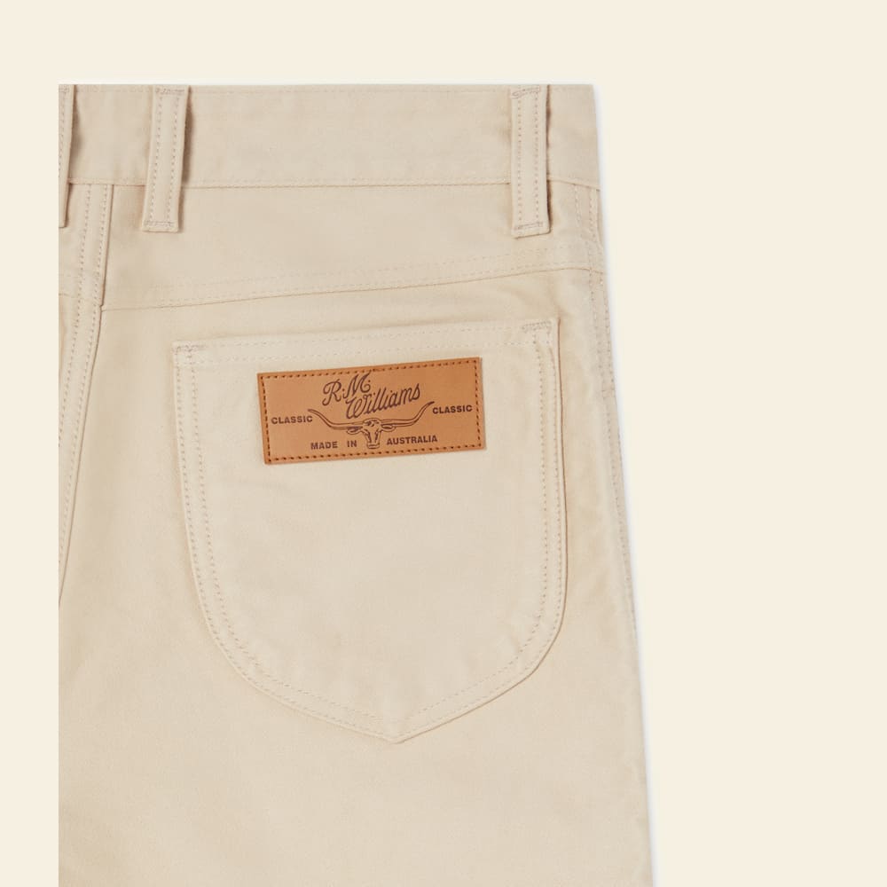 Bone Cleanskin Jeans | R.M.Williams Moleskin Jeans | R.M.Williams