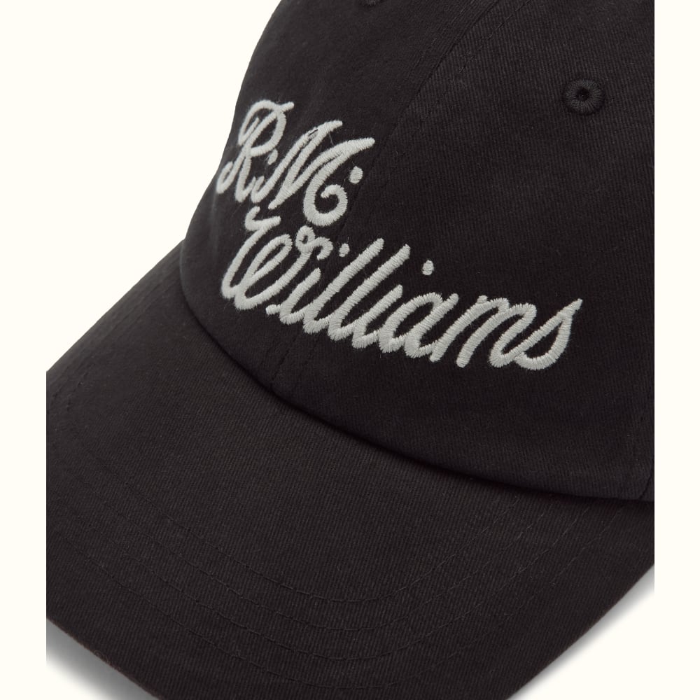 R.M. Williams Script Cap - Black/Silver