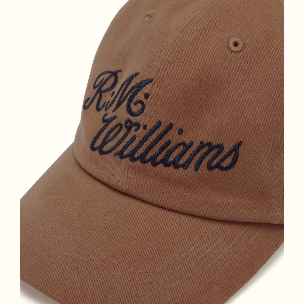 Brown Navy Script Cap R.M.Williams Caps R.M.Williams United Kingdom